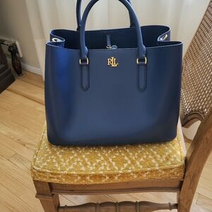 Ralph Lauren tote bag deep blue color
